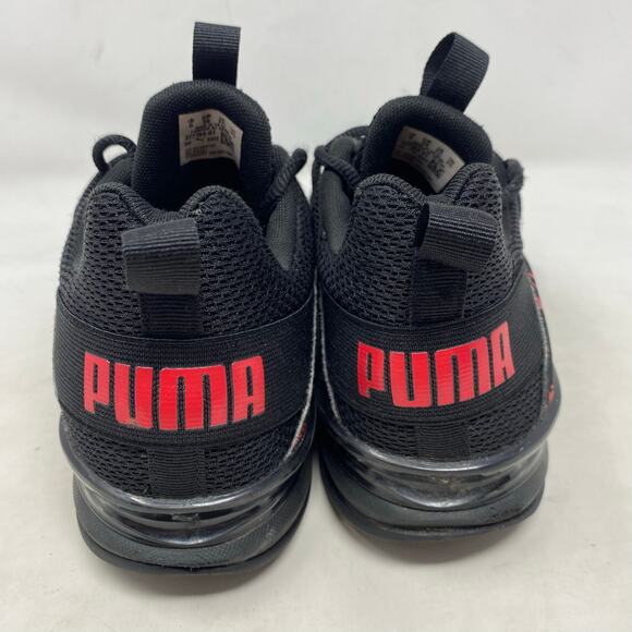 PUMA Viz Runner Rapid Black Red Training Sneakers Youth 7C - Picture 5 of 9